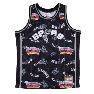 Mitchell & Ness San Antonio Spurs Swingman Jersey - Pánske - Dres Mitchell & Ness - Čierne - MSPOBW19081-SASPTBK - Veľkosť: 2XL