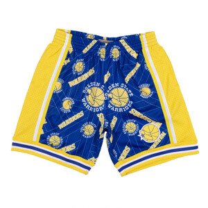 Mitchell & Ness Golden State Warriors Swingman Short - Pánske - Kraťasy Mitchell & Ness - Modré - SHORBW19082-GSWPTNY - Veľkosť: 2XL