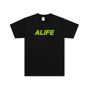 Alife Sonar Tee Black - Pánske - Tričko Alife - Čierne - ALIFW20_70 - Veľkosť: M