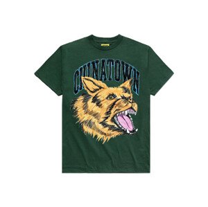 Chinatown Market Beware Sketch Tee Spruce - Pánske - Tričko MARKET - Zelené - CTM1990454/0443 - Veľkosť: S