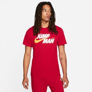 Jordan Jumpman Graphic Tee - Pánske - Tričko Jordan - Červené - DM3219-687 - Veľkosť: M
