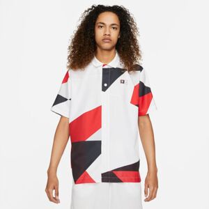 Jordan Quai 54 Printed Shooting Shirt - Pánske - Tričko Jordan - Biele - DM0754-100 - Veľkosť: S