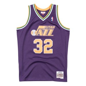 Mitchell & Ness NBA Swingman Jersey Utah Jazz Karl Malone - Pánske - Dres Mitchell & Ness - Fialové - SMJYCP18005-UJAPURP91KMA - Veľkosť: XL