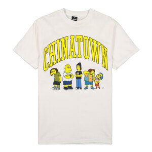 The Simpsons X Chinatown Market Ha Ha Arc T-Shirt White - Pánske - Tričko MARKET - Biele - CTM1990350/1201 - Veľkosť: L