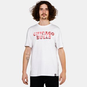 NEW ERA NBA Photographic Wordmark Tee Chicago Bulls White - Pánske - Tričko New Era - Biele - 12869842 - Veľkosť: S