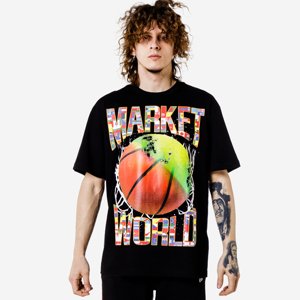 Market The Games Bring Us Together T-shirt(B-Ball) Black - Pánske - Tričko MARKET - Čierne - 399000639/0001 - Veľkosť: L
