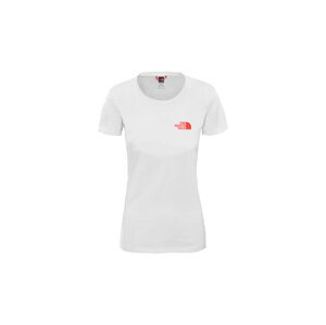 The North Face W Bf Red Box Tee - Dámske - Tričko The North Face - Biele - NF0A4M5QZW2 - Veľkosť: XS