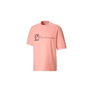 Puma x Michael Lau 2Long Men's Tee - Pánske - Tričko Puma - Ružové - 530362_26 - Veľkosť: M