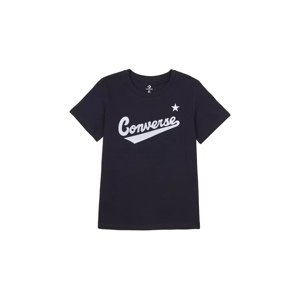 Converse Center Front Nova Classic Tee - Dámske - Tričko Converse - Čierne - 10021940-A02 - Veľkosť: S