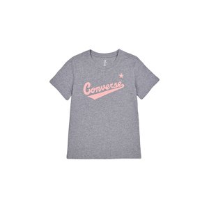 Converse Center Front Nova Classic Tee - Dámske - Tričko Converse - Sivé - 10021940-A06 - Veľkosť: L