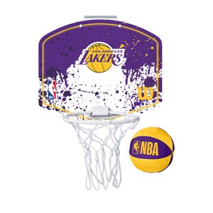 Wilson NBA Team Mini Hoop Los Angeles Lakers - Unisex - Doplnok Wilson - Fialové - WTBA1302LAL - Veľkosť: UNI