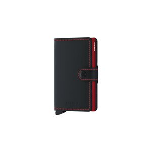 Secrid Miniwallet Matte Black & Red - Unisex - Doplnok Secrid - Čierne - MM-Black-Red - Veľkosť: UNI
