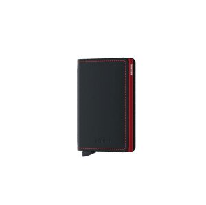 Secrid Slimwallet Matte Black & Red - Unisex - Doplnok Secrid - Čierne - SM-Black-Red - Veľkosť: UNI