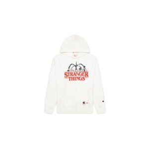 Champion x Stranger Things - Pánske - Mikina Champion - Biele - 217780-WW001 - Veľkosť: L