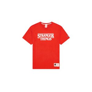 Champion x Stranger Things Men´s T-Shirt - Pánske - Mikina Champion - Červené - 217791-RS033 - Veľkosť: L