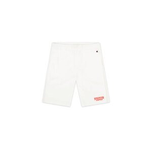 Champion X Stranger Things Unisex Shorts - Pánske - Nohavice Champion - Biele - 217782-WW001 - Veľkosť: L