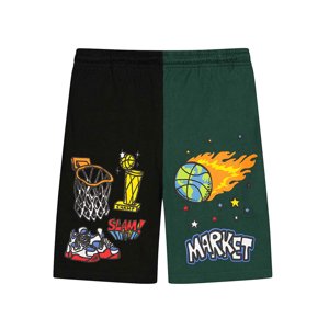 Market Memorabilia Shorts Green - Pánske - Kraťasy MARKET - Zelené - 395000528 - Veľkosť: M