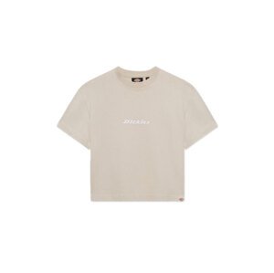 Dickies S/S Loretto W Tee Cement - Dámske - Tričko Dickies - Hnedé - DK0A4XBAC39 - Veľkosť: L