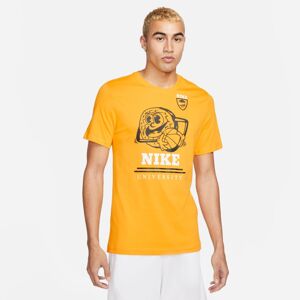 Nike Basketball Tee University Gold - Pánske - Tričko Nike - Žlté - DZ2685-739 - Veľkosť: M