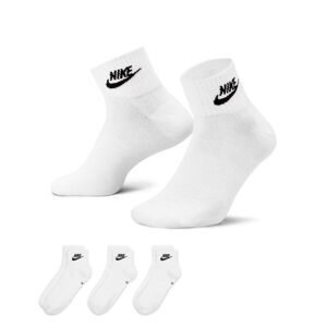 Nike Everyday Essential Ankle Socks 3-Pack White - Unisex - Ponožky Nike - Biele - DX5074-101 - Veľkosť: XL