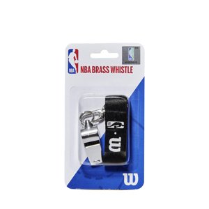 Wilson NBA Brass Whistle With Lanyard - Unisex - Doplnok Wilson - Čierne - WTBA5000NBA - Veľkosť: UNI