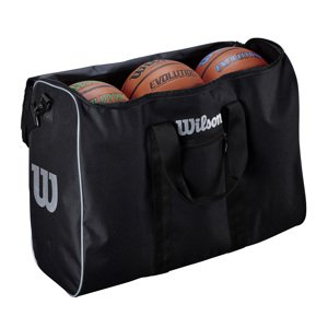 Wilson 6 Ball Travel Basketball Bag - Unisex - Batoh Wilson - Čierne - WTB201960 - Veľkosť: UNI