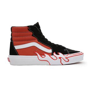 Vans SK8-Hi Flame Burnt Ochre - Unisex - Tenisky Vans - Červené - VN0005UJGWP - Veľkosť: 44.5
