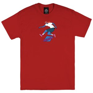 Thrasher Tre Tee Red - Pánske - Tričko Thrasher - Červené - 145159 - Veľkosť: L