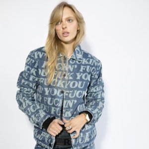 Rip N Dip Fuckin Fuck Denim Jacket - Pánske - Bunda Rip N Dip - Modré - RND9903 - Veľkosť: L