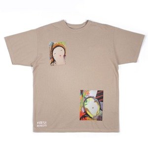 The Streets x Freso Tee Beige - Pánske - Tričko The Streets - Hnedé - STRTSFRSBEI - Veľkosť: 2XL
