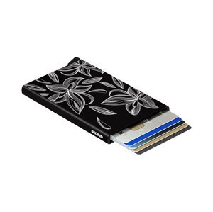 Secrid Cardprotector Laser Magnolia Black - Unisex - Doplnok Secrid - Čierne - CLa-Magnolia-Black - Veľkosť: UNI