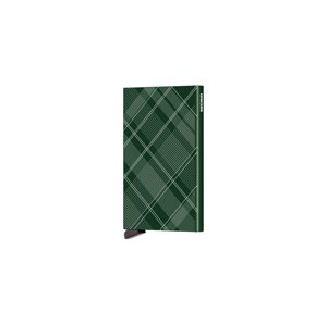 Secrid Cardprotector Laser Tartan Green - Unisex - Doplnok Secrid - Zelené - CLa-Tartan-Green - Veľkosť: UNI