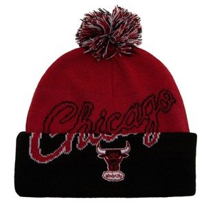 Mitchell & Ness NBA Chicago Bulls Double Take Pom Knit Hwc - Unisex - Čapica Mitchell & Ness - Červené - KTPCSH22003-CBURED1 - Veľkosť: UNI