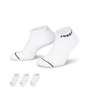 Jordan Everyday No-Show 3-Pack Socks White - Unisex - Ponožky Jordan - Biele - DX9656-100 - Veľkosť: XL