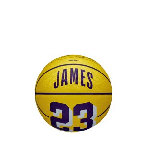 Wilson NBA Player Icon Mini Basketball LeBron New Size 3 Yellow - Unisex - Lopta Wilson - Žlté - WZ4027701XB3 - Veľkosť: 3