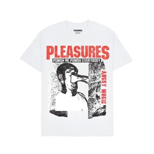 Pleasures Punish Tee White - Pánske - Tričko Pleasures - Biele - P24SP047-WHITE - Veľkosť: XL