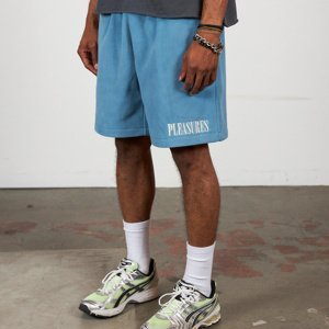 Pleasures Equator Shorts Slate - Pánske - Kraťasy Pleasures - Modré - P24SP006-SLATE - Veľkosť: XL