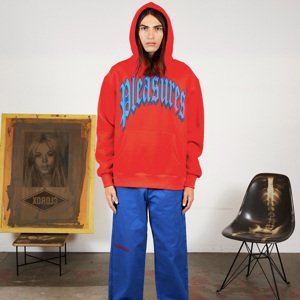Pleasures Twitch Hoodie Burnt Orange - Pánske - Mikina Pleasures - Oranžové - P24SP027-ORANGE - Veľkosť: L
