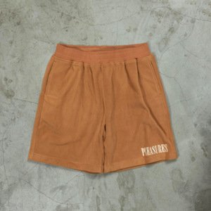 Pleasures Equator Shorts Camel - Pánske - Kraťasy Pleasures - Hnedé - P24SP006-CAMEL - Veľkosť: M
