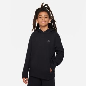 Nike Sportswear Tech Fleece Big Kids' Pullover Hoodie Black - Detské - Mikina Nike - Čierne - FD3291-010 - Veľkosť: XL