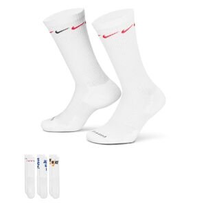 Nike Everyday Plus Cushioned 3-Pack Socks Multi-Color - Unisex - Ponožky Nike - Biele - DH3822-902 - Veľkosť: XL