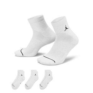 Jordan Everyday Ankle Socks 3-Pack White - Unisex - Ponožky Jordan - Biele - DX9655-100 - Veľkosť: XL