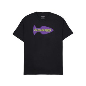 Pleasures Group Tee Black - Pánske - Tričko Pleasures - Čierne - P24SU048-BLACK - Veľkosť: XL