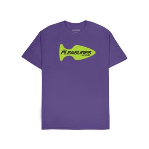 Pleasures Group Tee Purple - Pánske - Tričko Pleasures - Fialové - P24SU048-PURPLE - Veľkosť: L