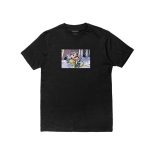 Pleasures Sir Smoke Tee Black - Pánske - Tričko Pleasures - Čierne - P24SU058-BLACK - Veľkosť: 2XL