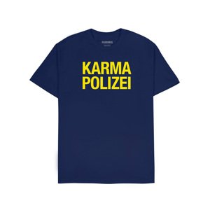 Pleasures Karma Tee Navy - Pánske - Tričko Pleasures - Modré - P24SU050-NAVY - Veľkosť: M