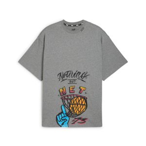 Puma Getting Crafty Gender Neutral Tee Grey - Pánske - Tričko Puma - Sivé - 627144-01 - Veľkosť: L