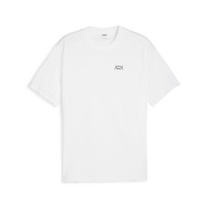 Puma Jaws EMB Core Tee White - Pánske - Tričko Puma - Biele - 624772-02 - Veľkosť: XL