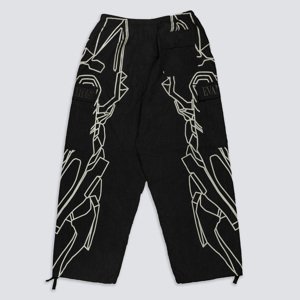 Pleasures EVA-1 Cargo Pants Black - Pánske - Nohavice Pleasures - Čierne - P24E002-BLACK - Veľkosť: 34