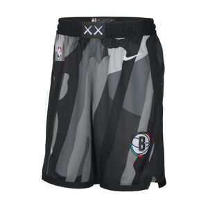 Nike Dri-FIT NBA Brooklyn Nets 2024/24 City Edition Swingman Shorts - Pánske - Kraťasy Nike - Sivé - FQ4398-007 - Veľkosť: XL
